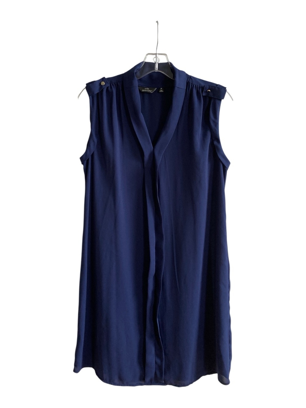 Mlle Gabrielle 8P Corporate Navy Political Tunic Sleeveless Commander Dress